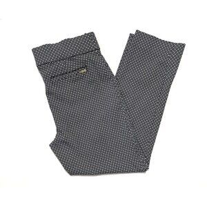 ANNE KLEIN Pull On Black & White Geometric Capri Pant Size 6